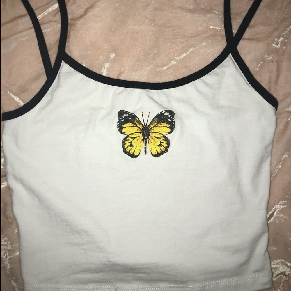 urban outfitter butterfly tank top